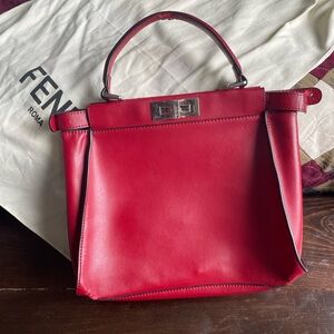 Fendi peakabo bag rigid leather